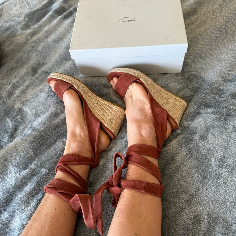 & Other Stories sandals espadrilles Sz 9,5US - Picture 9 of 13